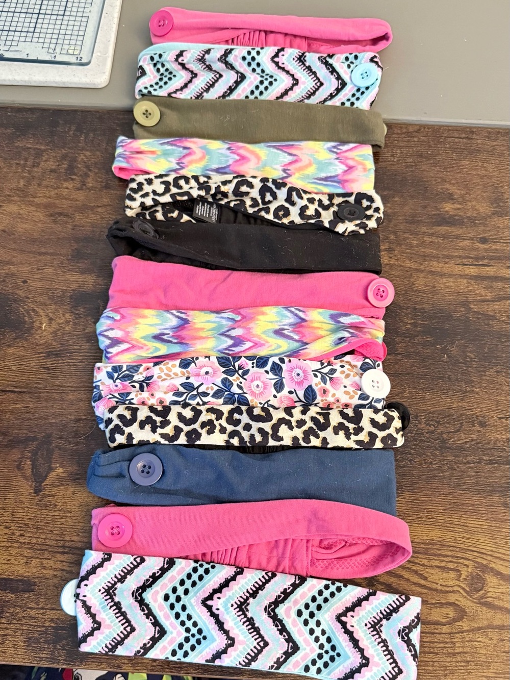 Kids or Adults Multicolor Button Headbands - Assorted Patterns
